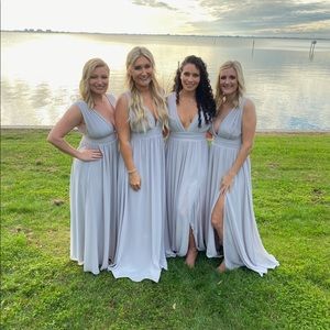 Heavenly Hues Light Grey Maxi Dress